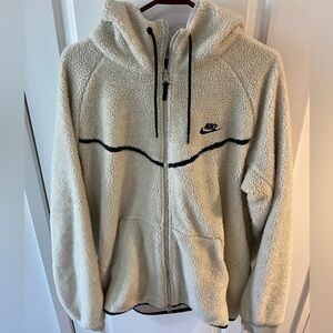 Nike Tech Fleece Sherpa ICON Wind Runner Jacket White Men’s Sz xl